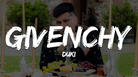 cuando sale givenchy duki|givenchy lyrics youtube.